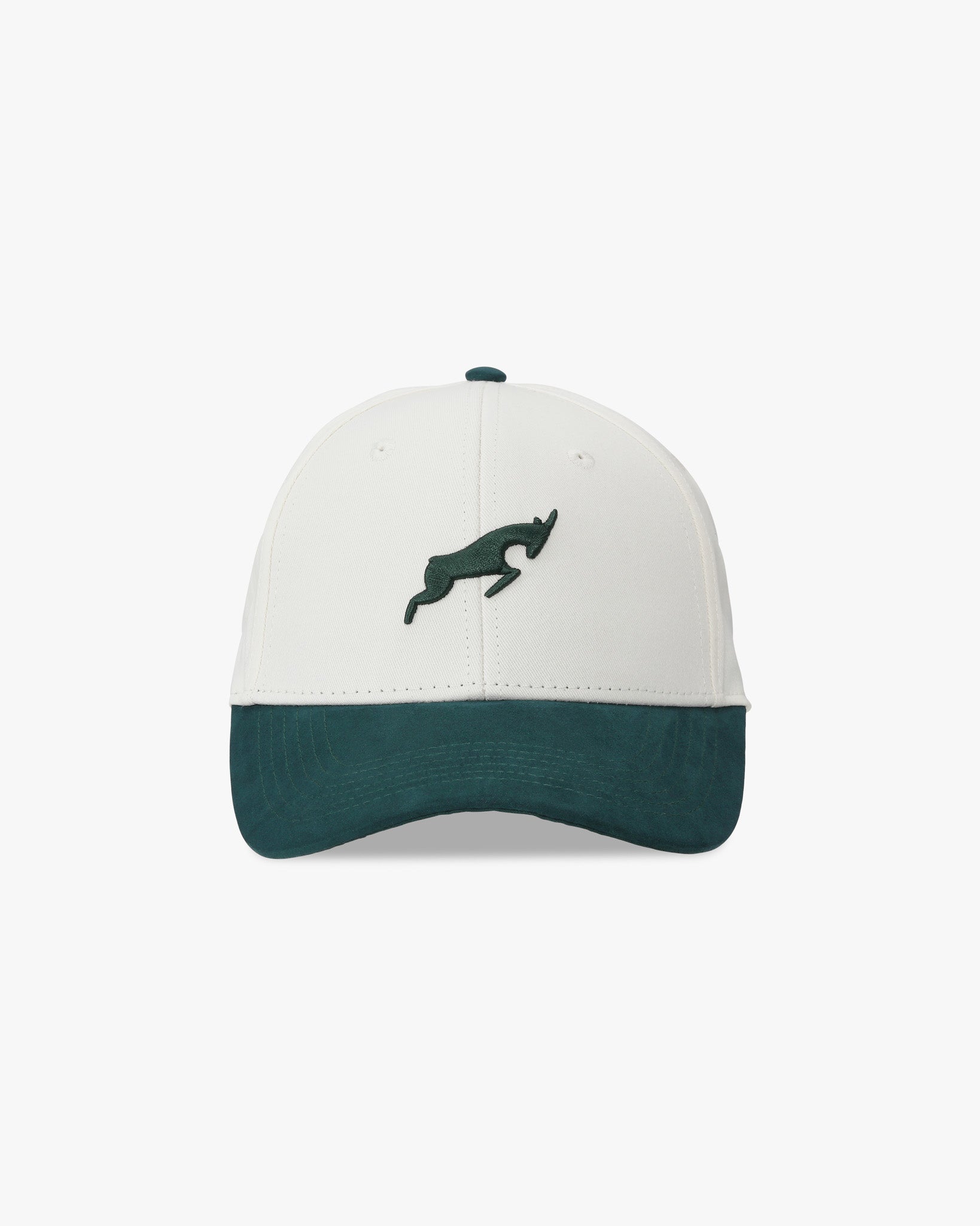 Golfkeps i canvas, krämgrön