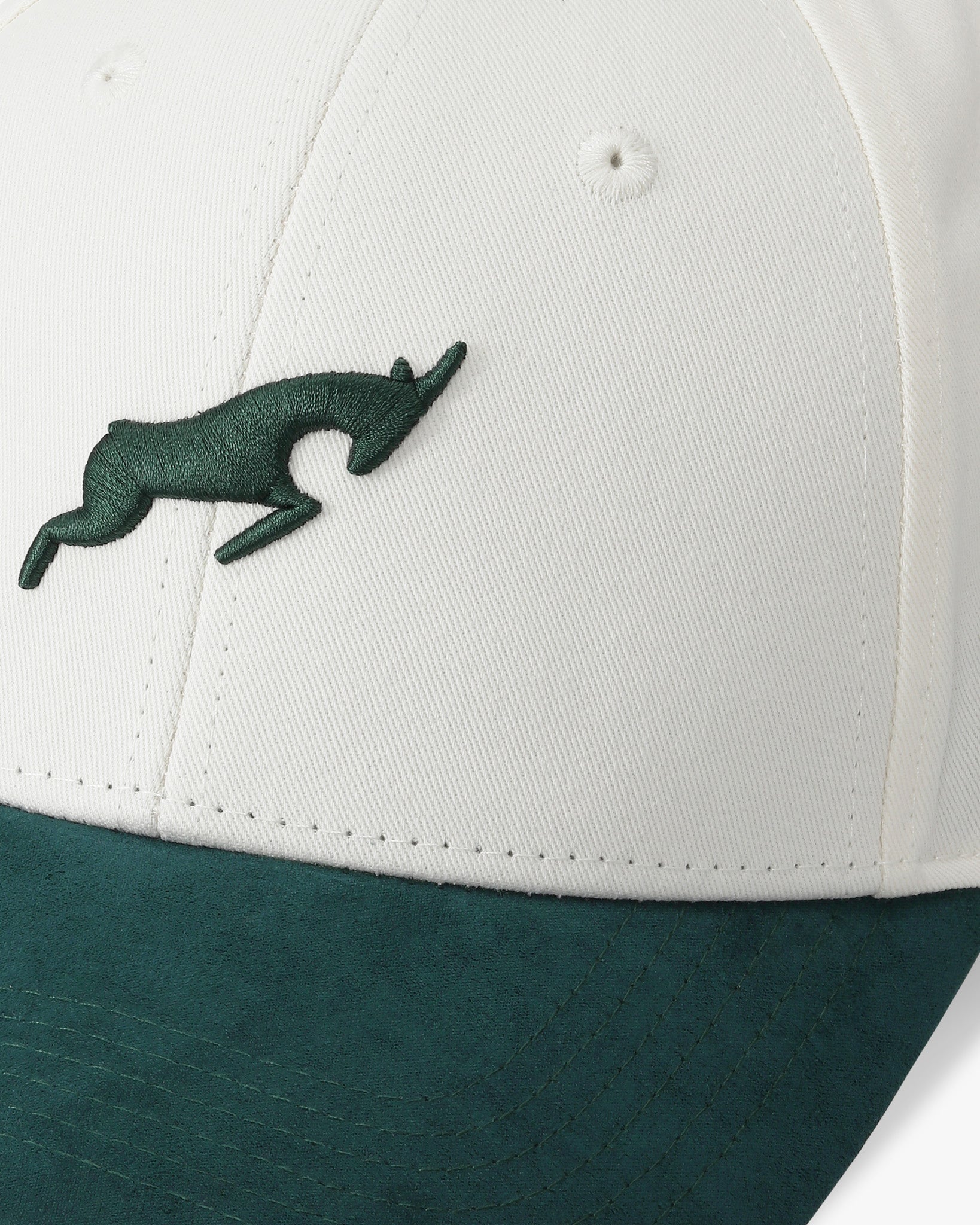 Golfkeps i canvas, krämgrön