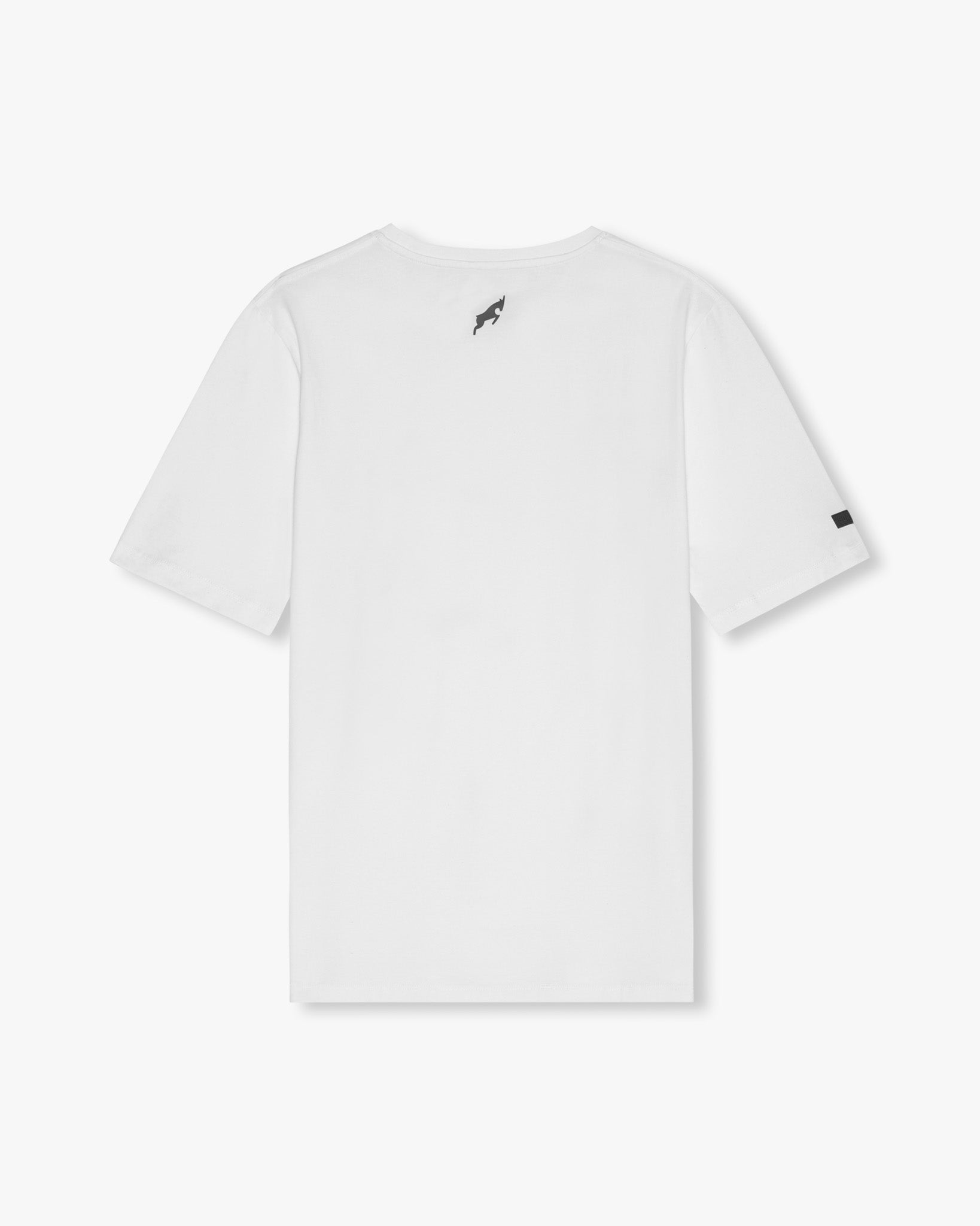 Vit golftröja med signaturmotiv