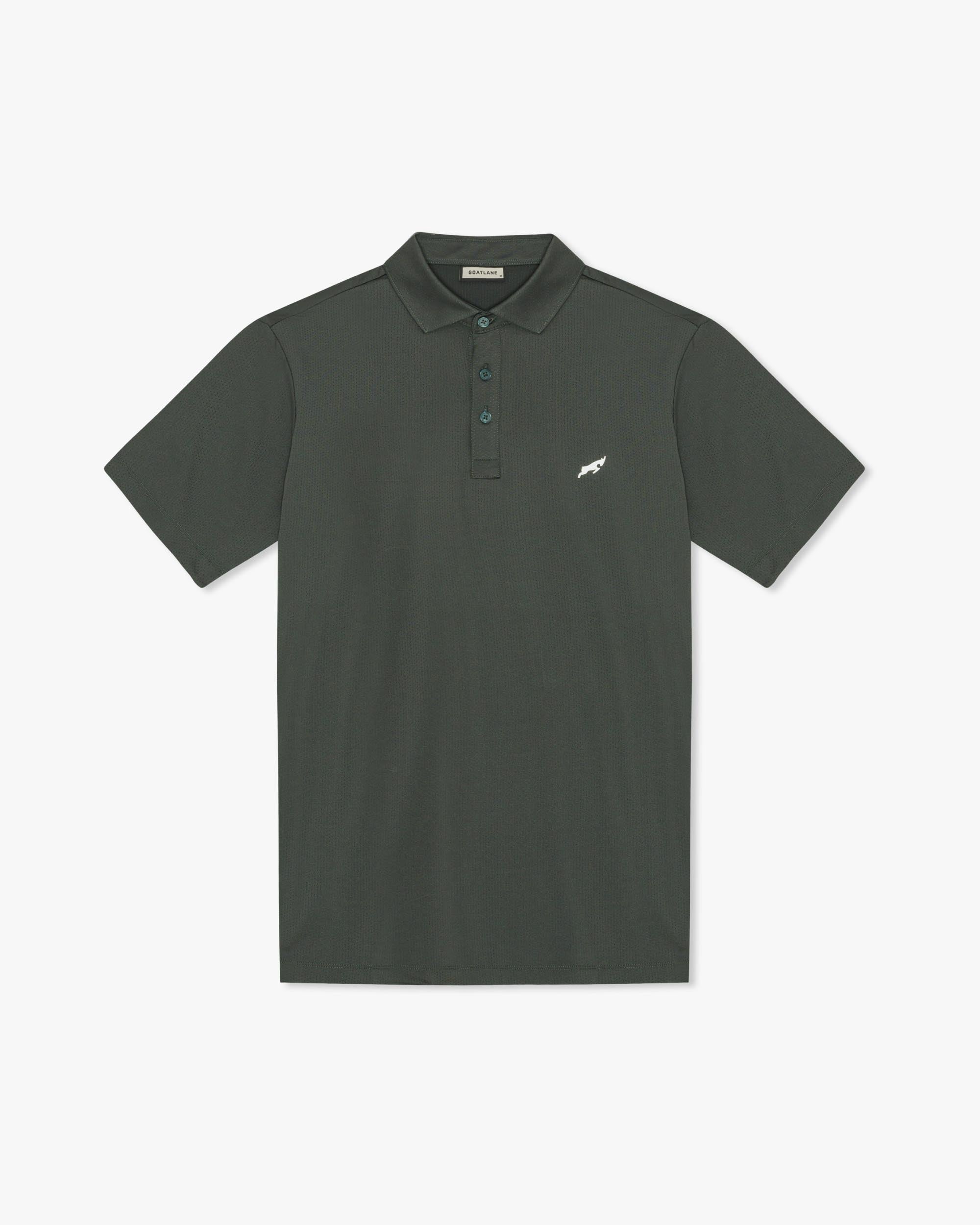 Green Golf Tech Mesh Polo