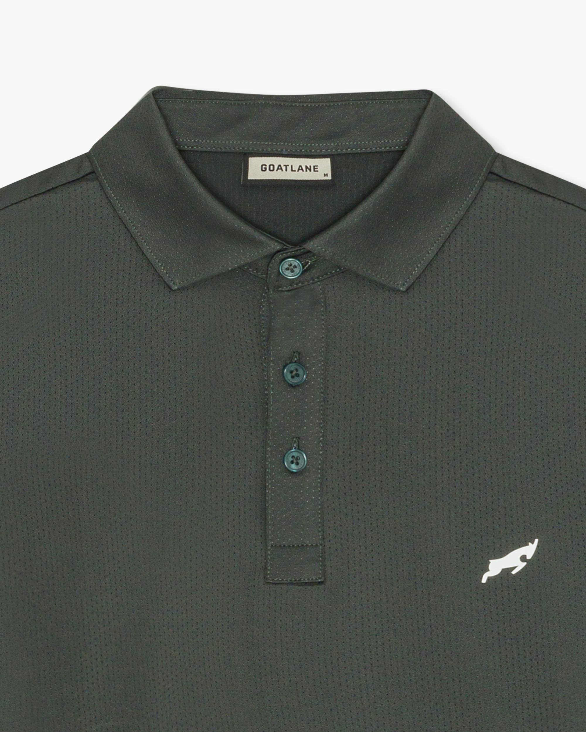Green Golf Tech Mesh Polo