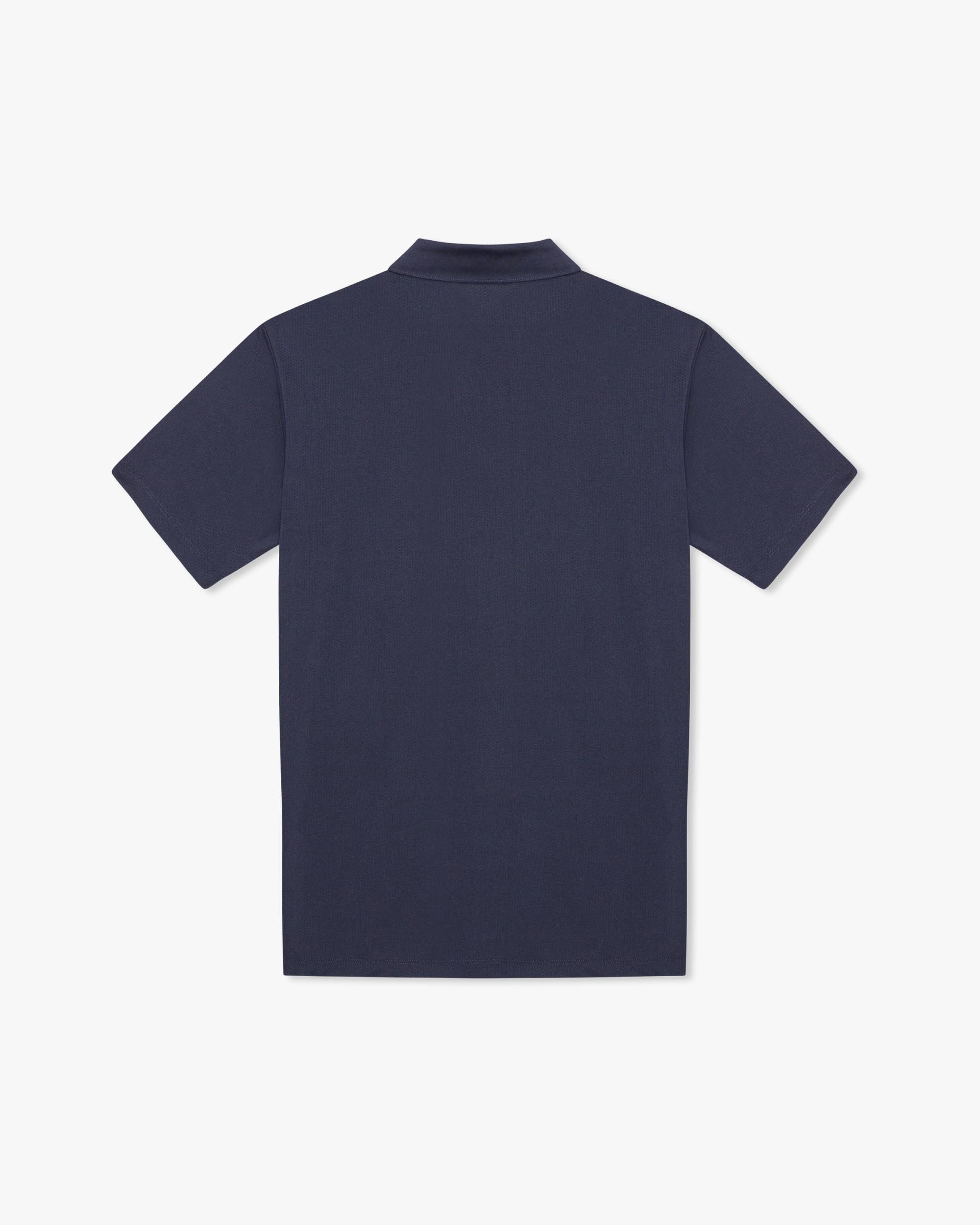 Navy Golf Tech Mesh Polo