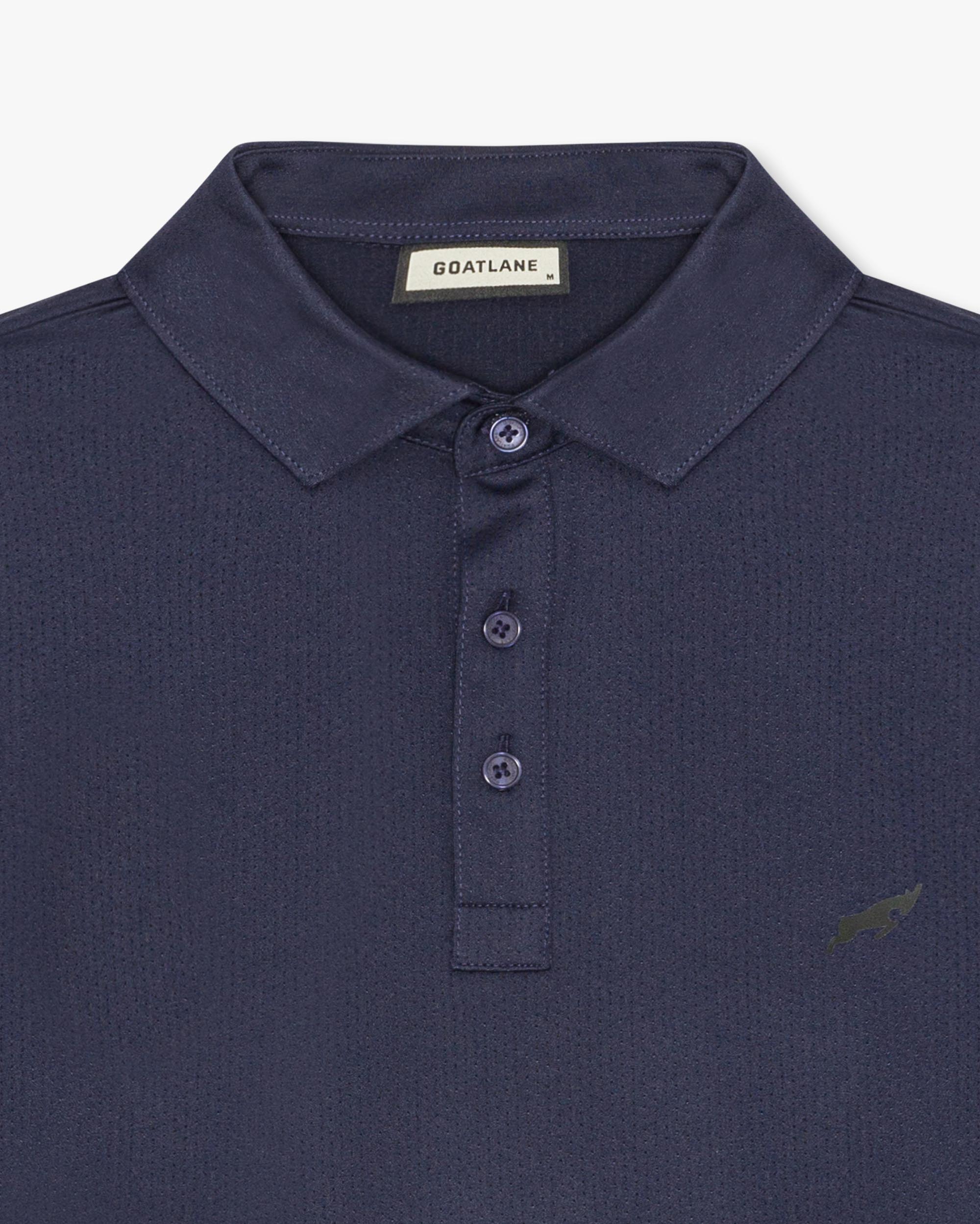 Navy Golf Tech Mesh Polo